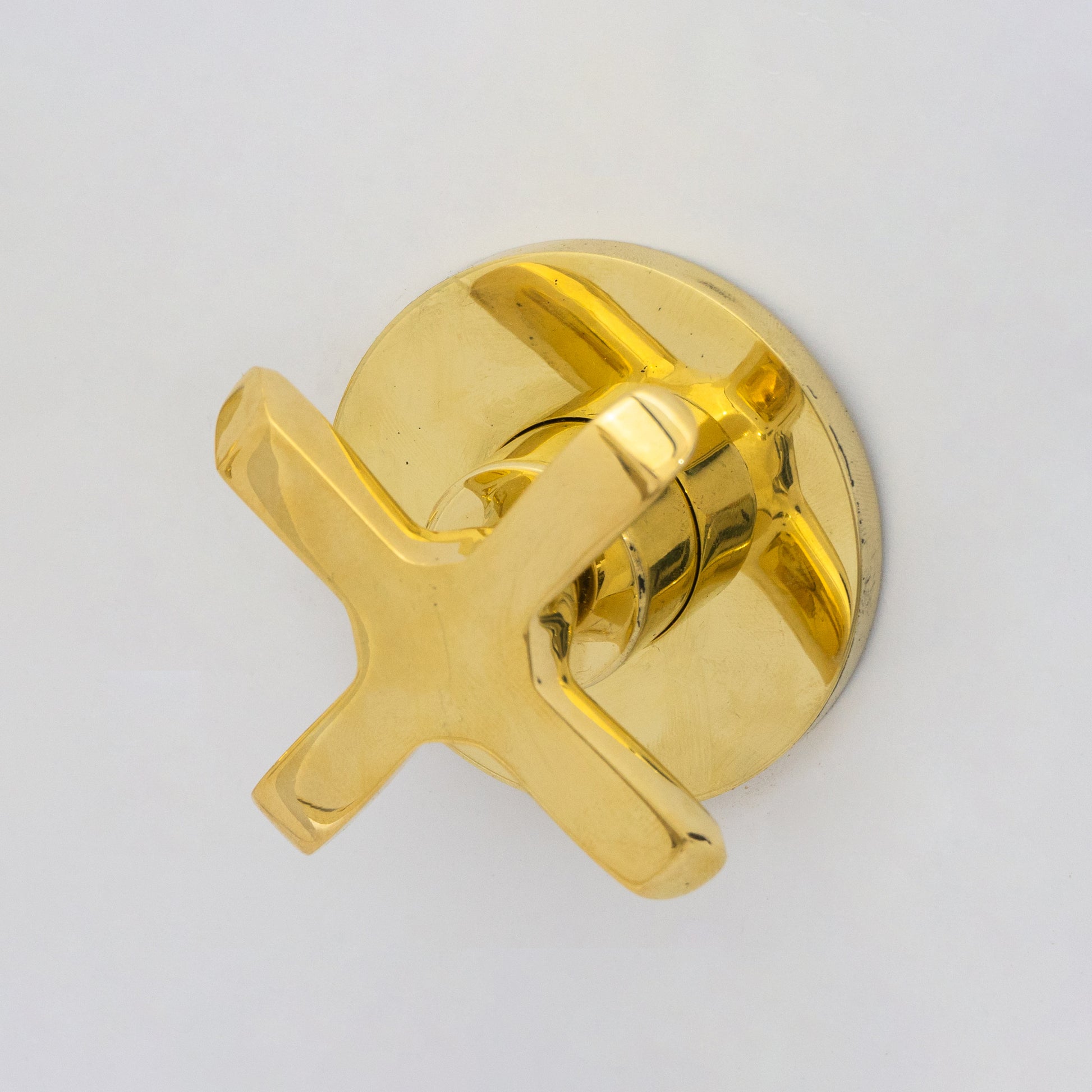 Unlacquered Brass Wall Mount Bathroom Faucet, Solid Brass Concealed Wall Faucet