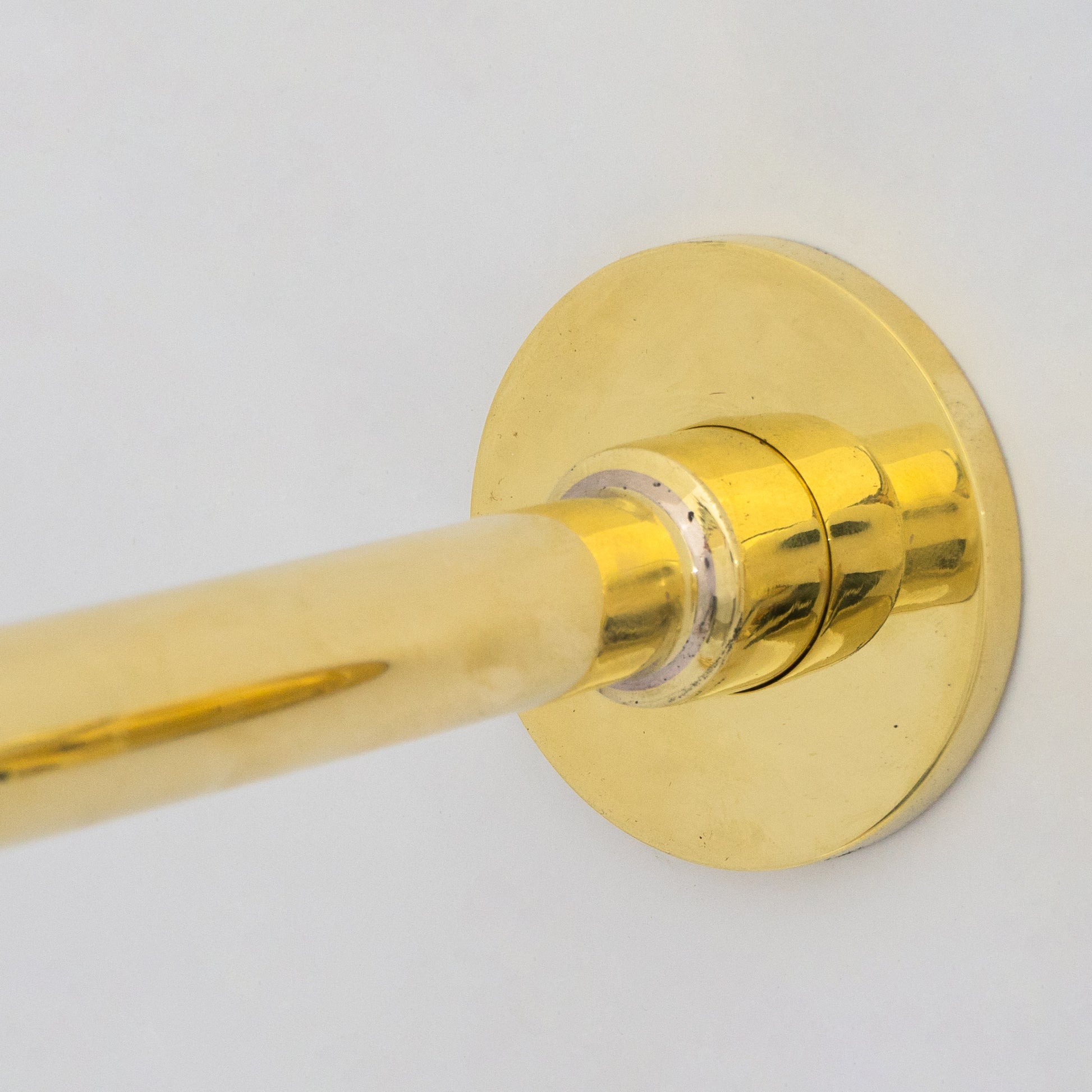 Unlacquered Brass Wall Mount Bathroom Faucet, Solid Brass Concealed Wall Faucet