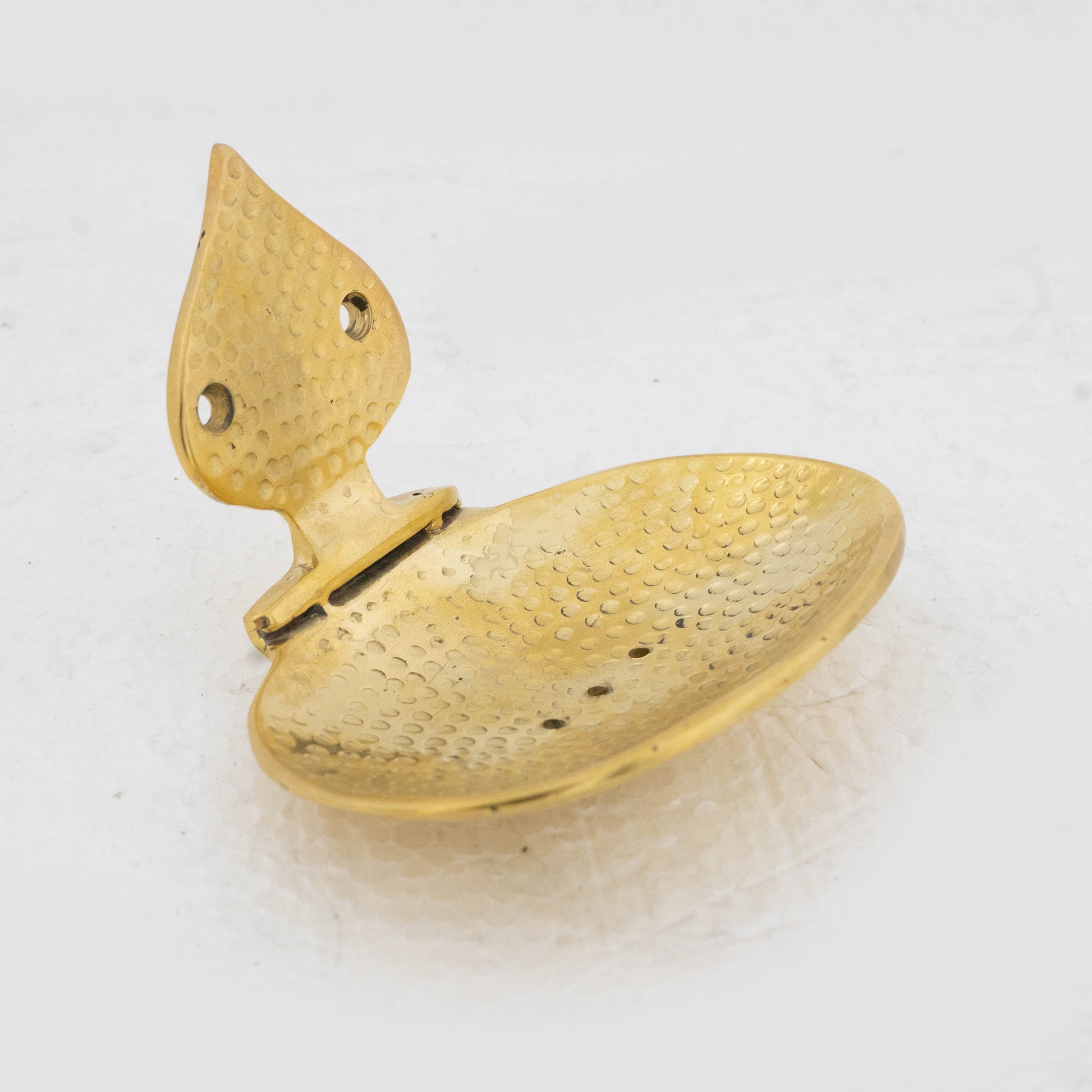 Unlacquered brass Soap Dish, Hammered Brass Soap Holder, Shower Soap Holder