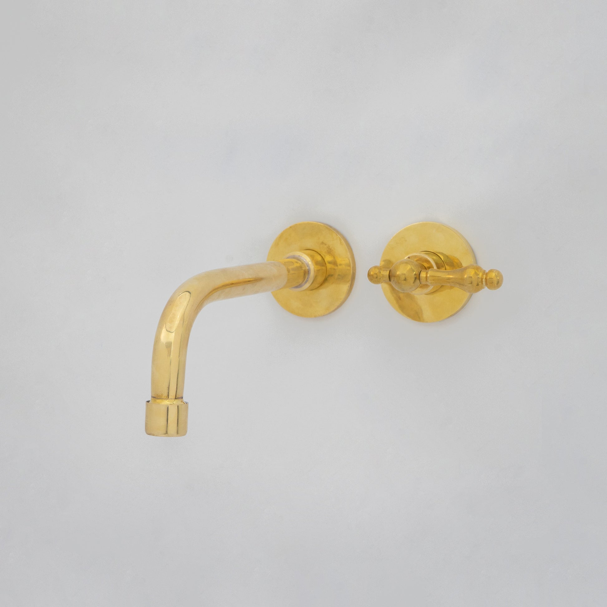 Wall Mount Cold Faucet, Unlacquered Brass Wall Mount Cold Water Tap