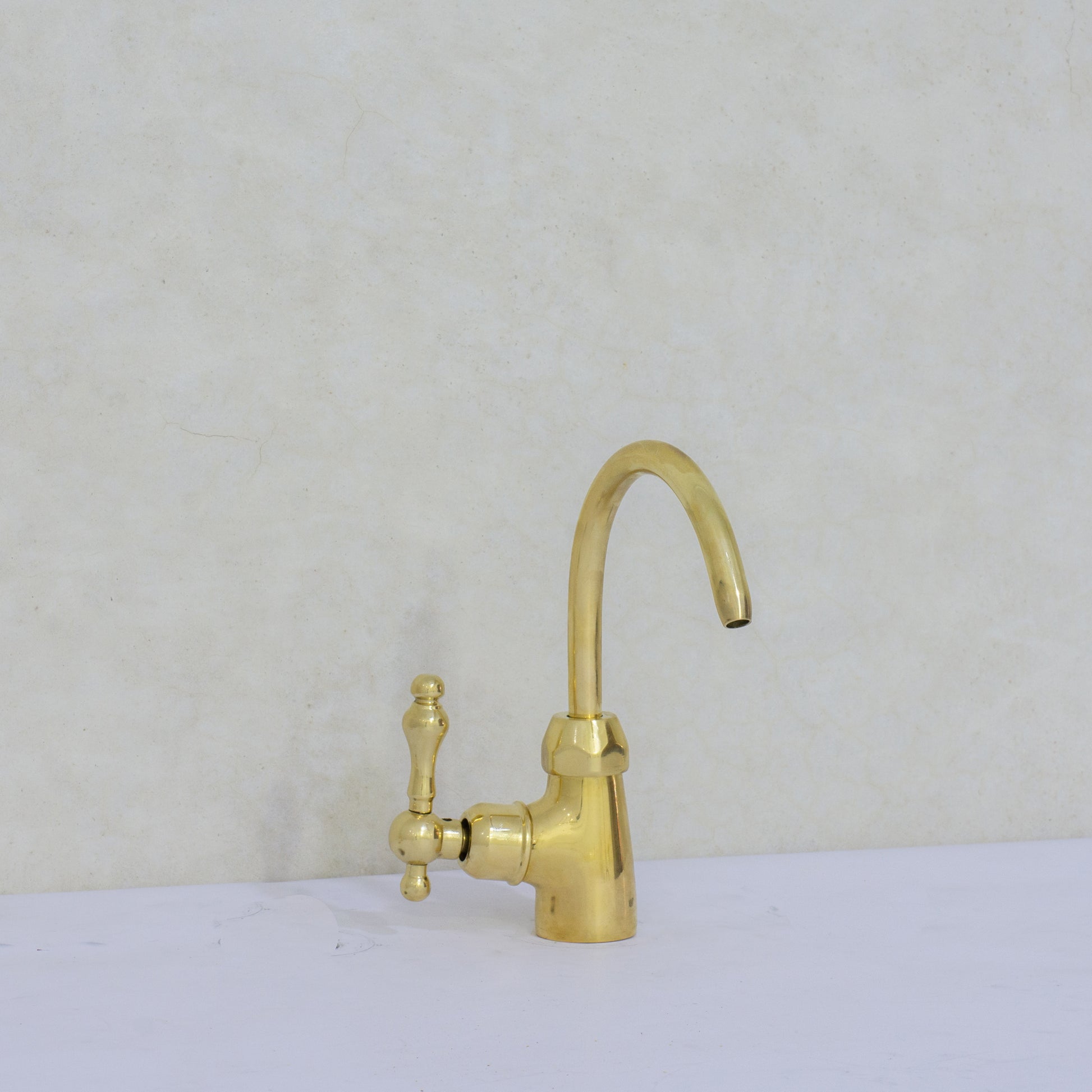 Unlacquered Brass Kitchen Water Dispenser, Cold Water Faucet, Water Filter Faucet, Small Sink Faucet