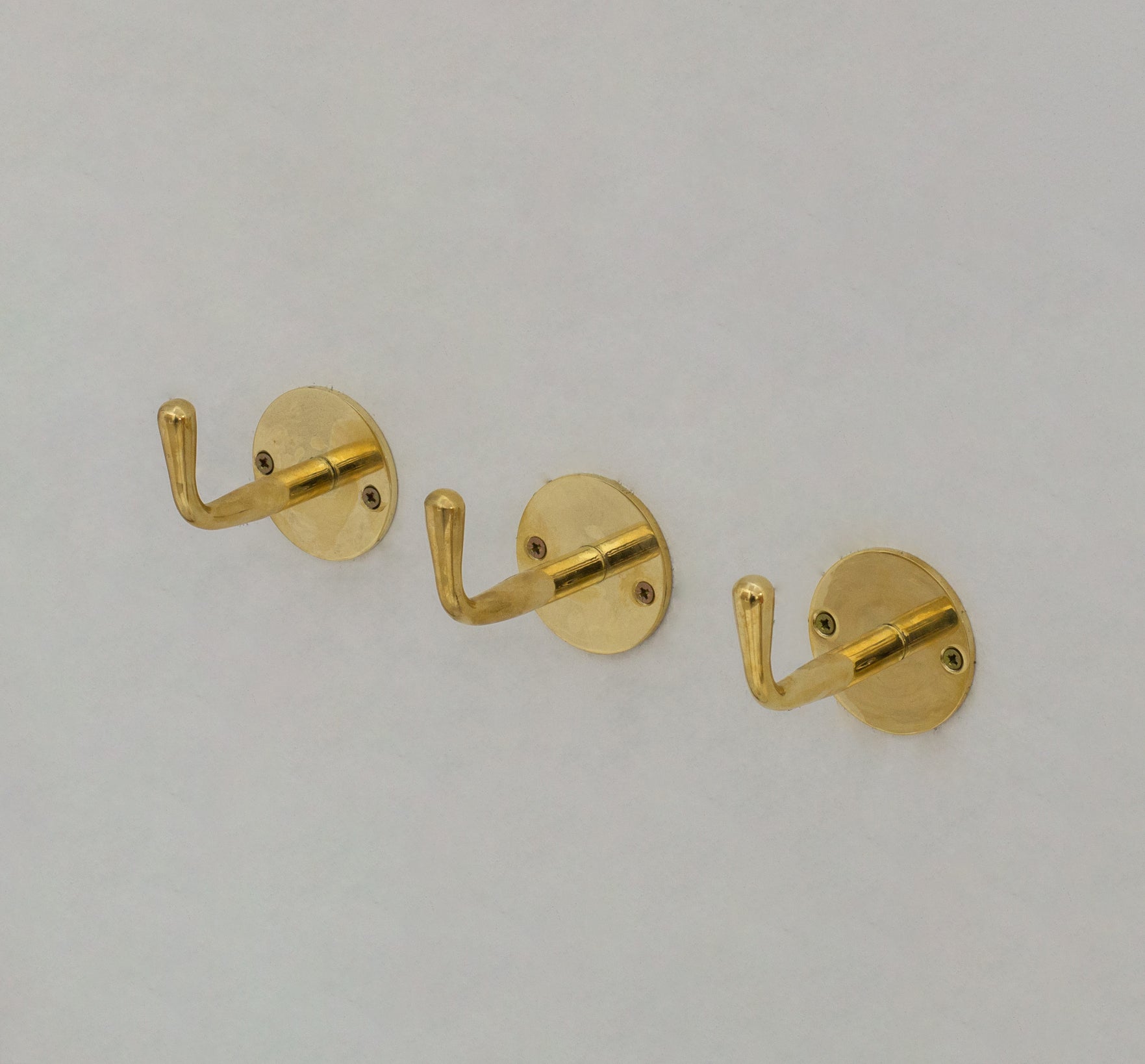 Single Hook solid Unlacquered Brass , Handmade Brass Hook, Coat Hook, Wall Hook