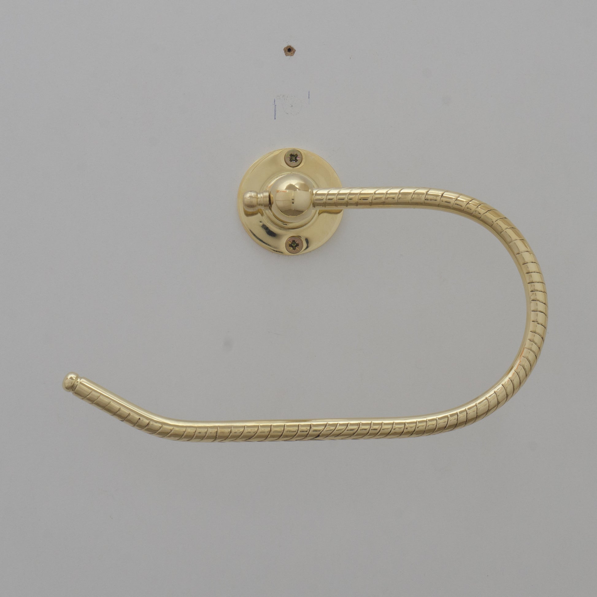 Unlacquered Brass Towel Holder, Towel Hanger, Wall Mount Towel Hook, Hand Engraved Finish