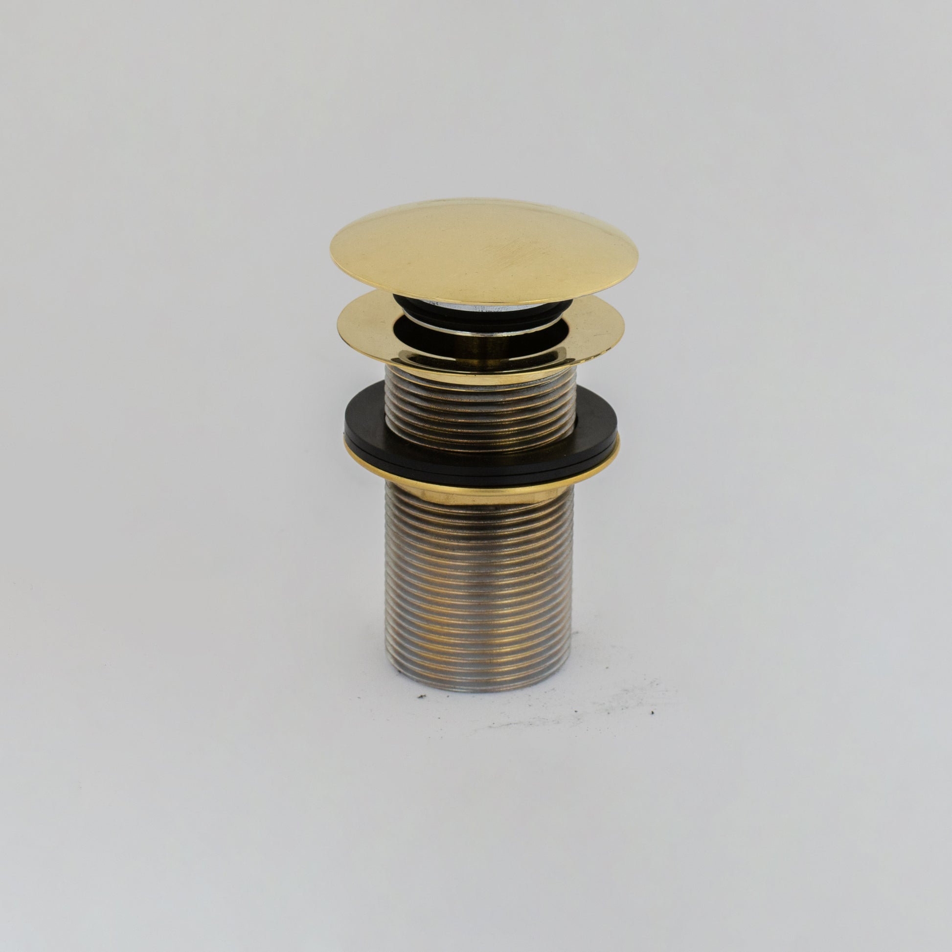Solid Brass Drain, Push Up Button