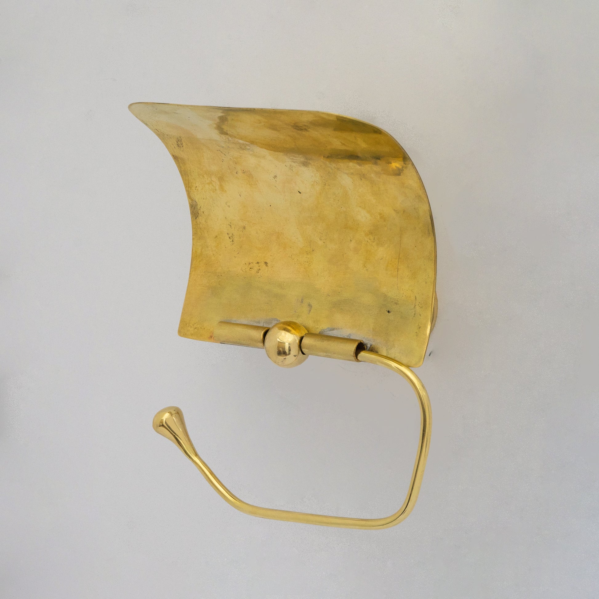 Solid Brass Toilet Paper Holder With Sliding Cover | Bathroom Tissue Holder