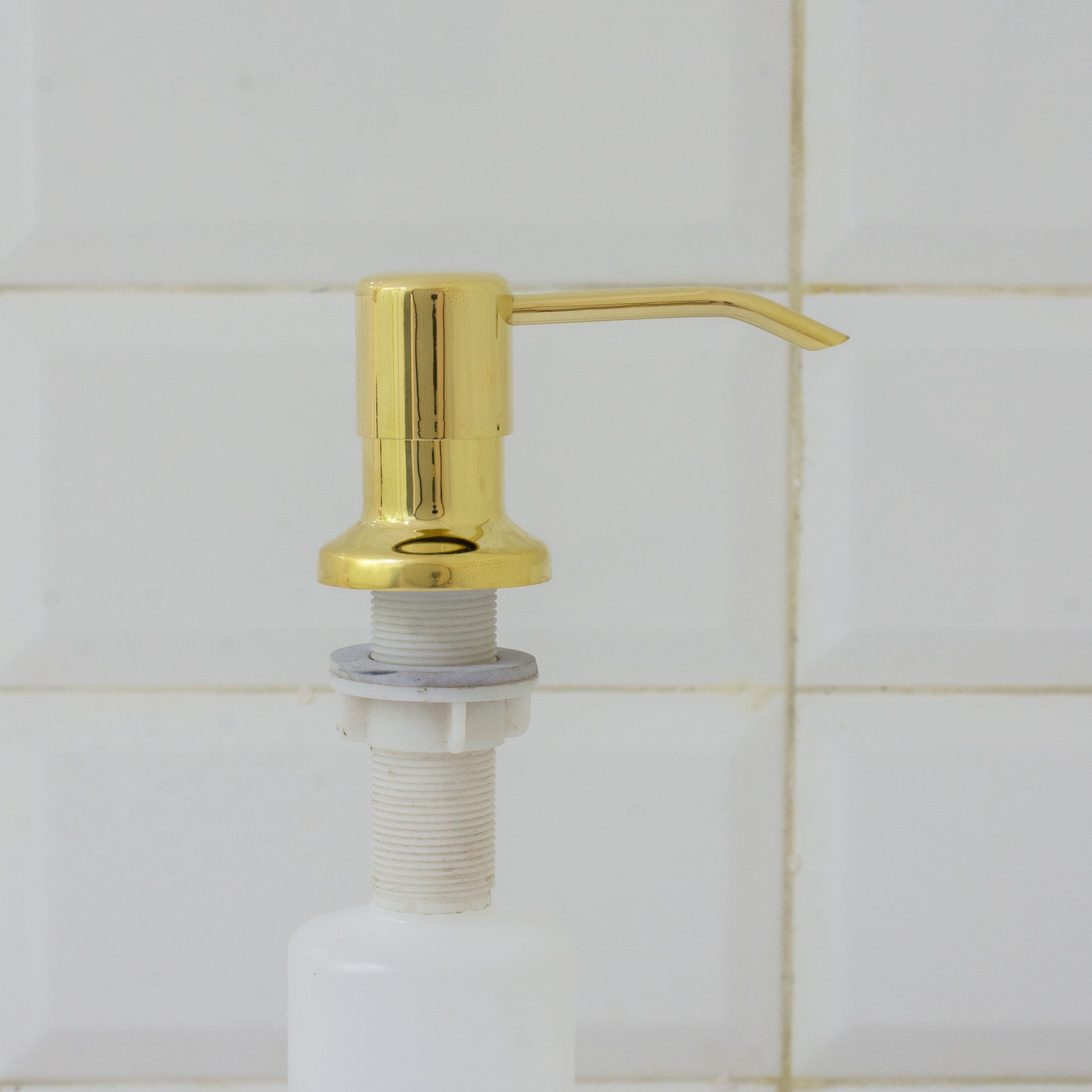 Soap Dispenser, Unlacquered Brass, Kitchen Sink Soap Dispenser