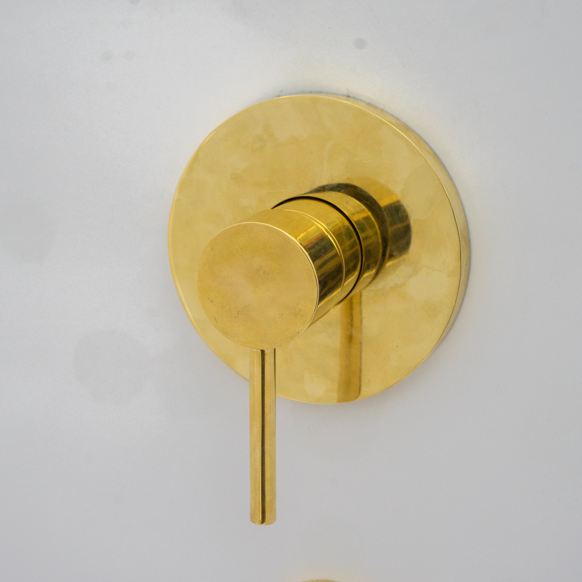 Solid Brass Tub Filler Built-in, Unlacquered Brass Shower System, Concealed Tub Filler