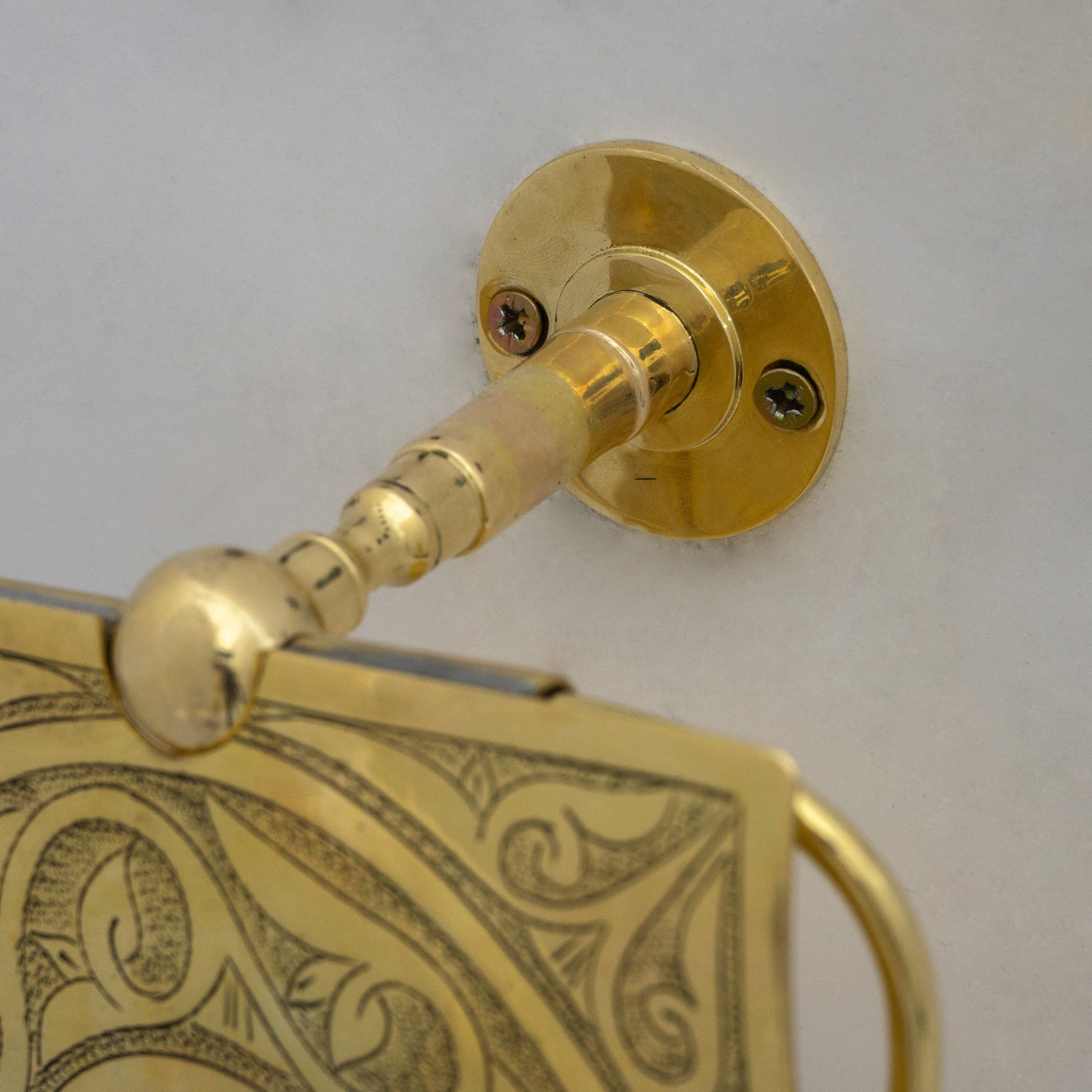 Solid Brass Toilet Paper Holder With Sliding Cover | Bathroom Tissue Holder