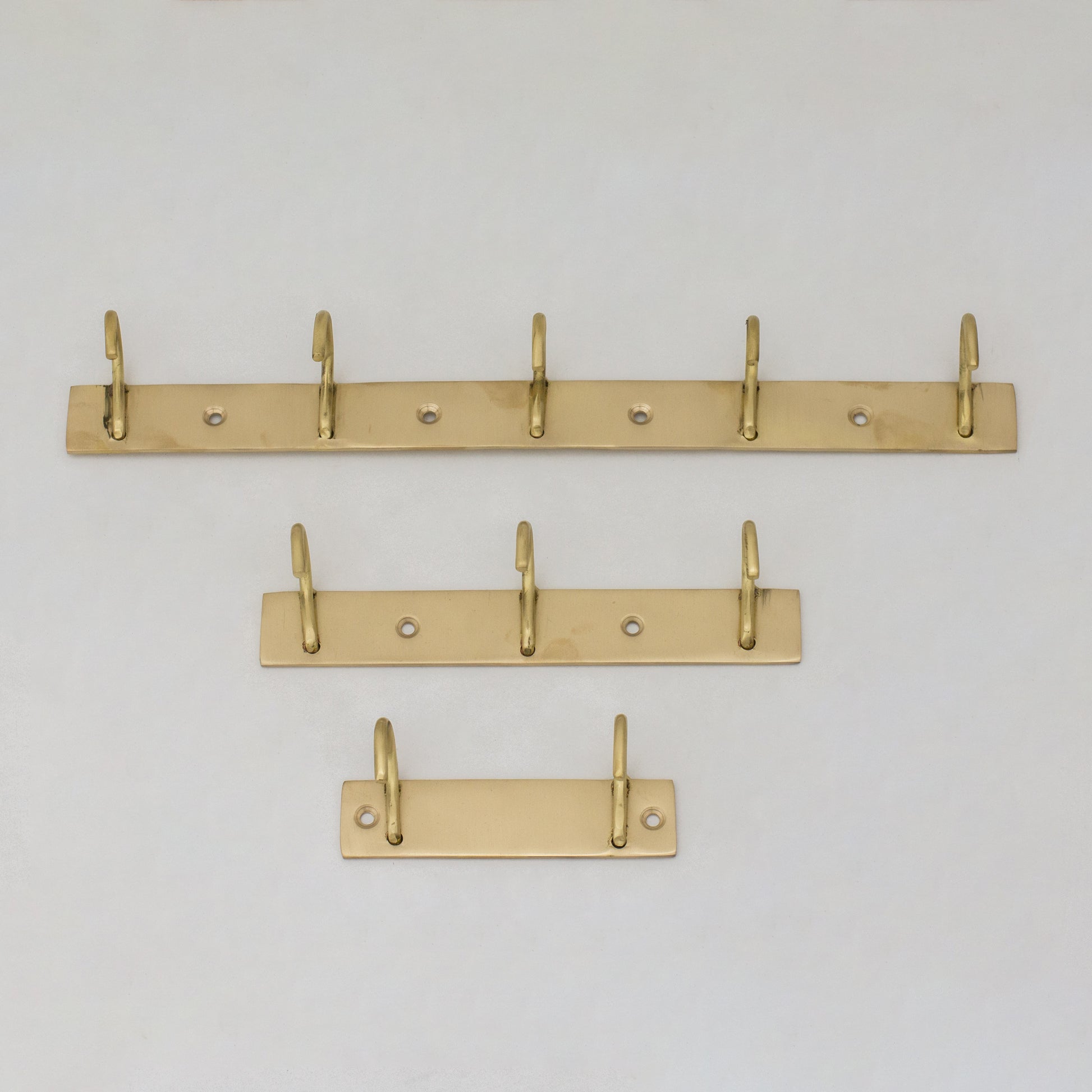 Solid Brass Coat Hooks Rack, Wall Mounted Hanger Hooks, Hallway Hooks