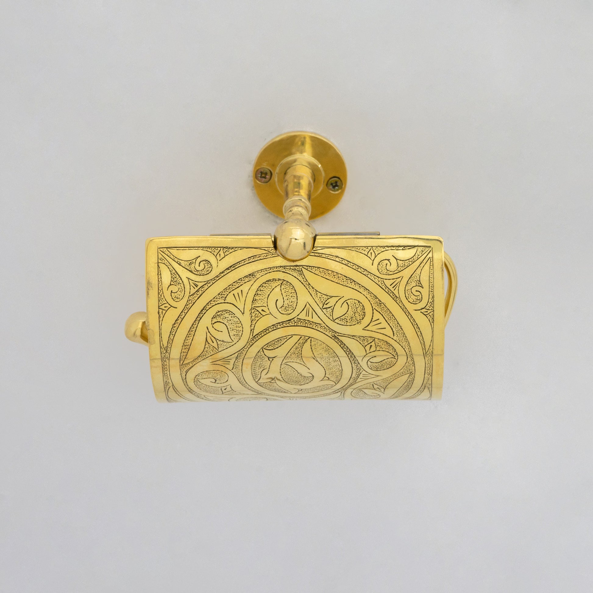Solid Brass Toilet Paper Holder With Sliding Cover | Bathroom Tissue Holder