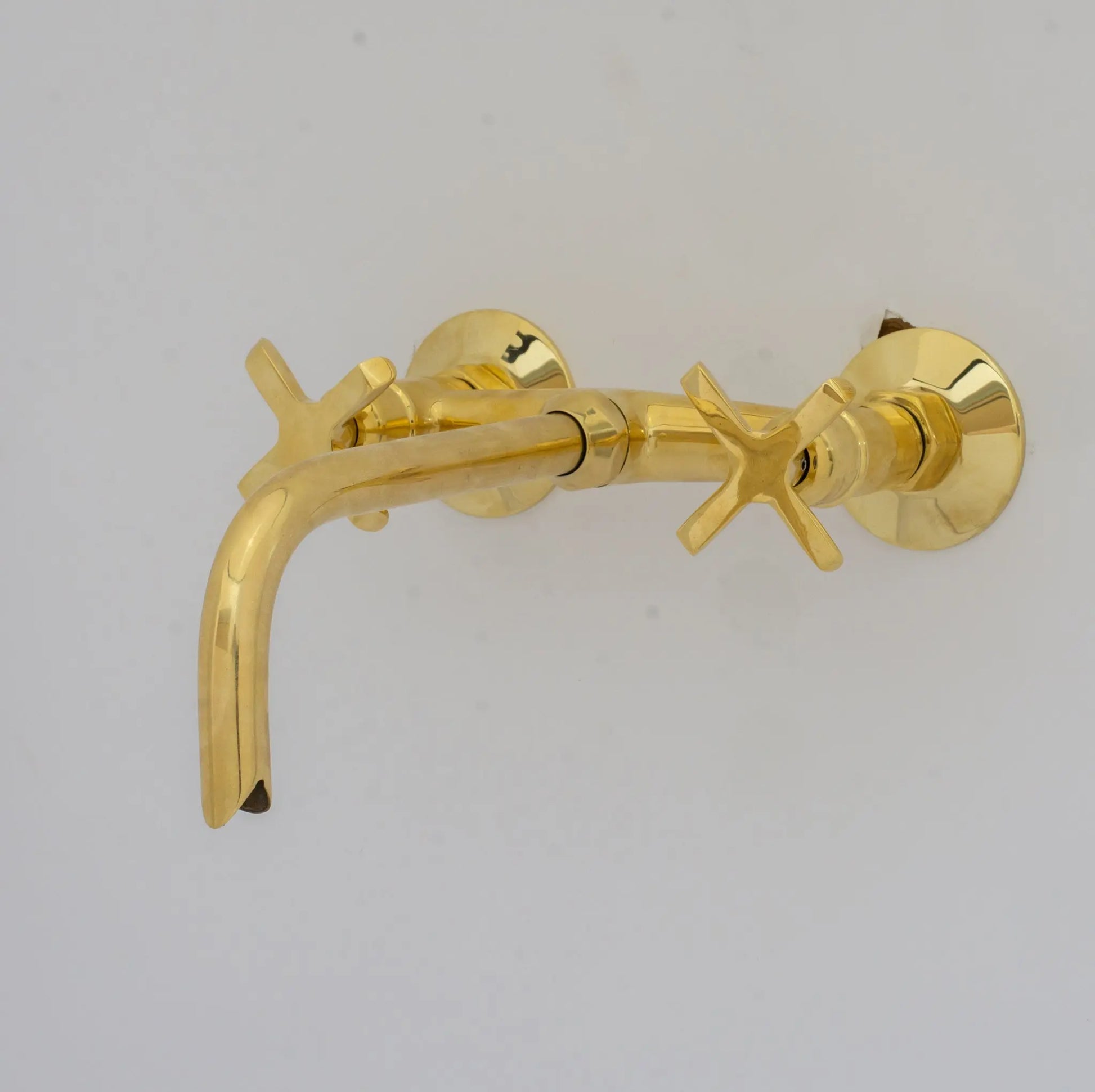 Brass Wall Mount Faucet – Antique Brass Bathroom Faucet