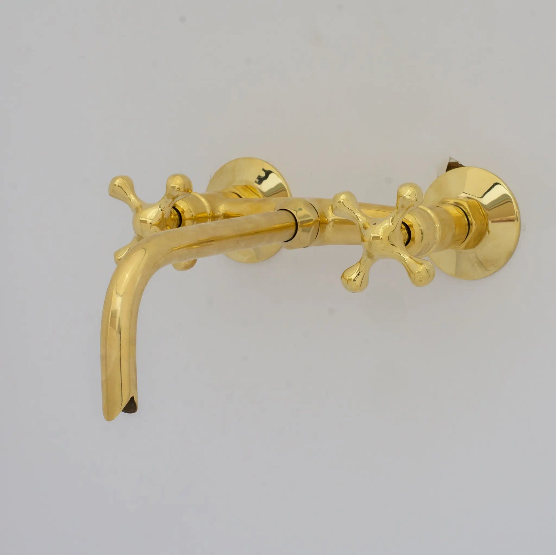 Brass Wall Mount Faucet – Antique Brass Bathroom Faucet