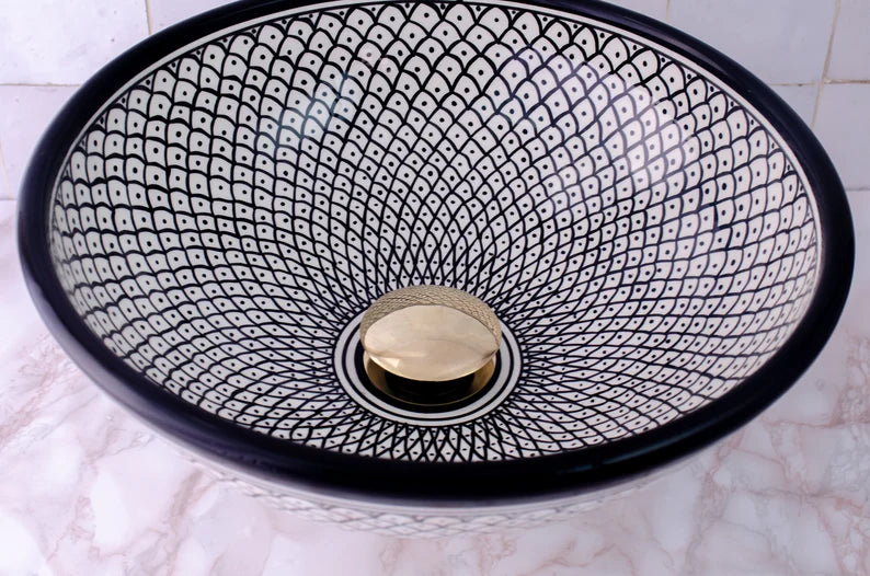 Solid Brass Drain, Push Up Button