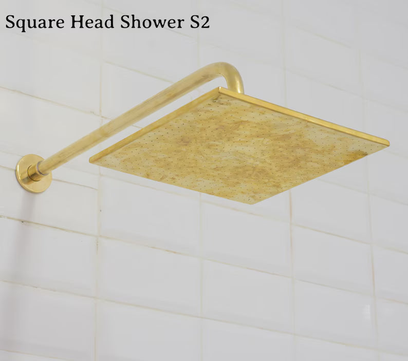 Built-in 2 outlet Brass Shower System - Head Shower System With Tub Filler