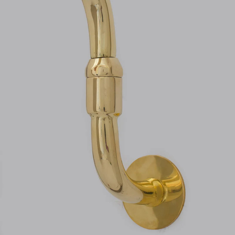 Unlacquered Brass Pot Filler, Vintage Traditional Kitchen Faucet, Swiveling