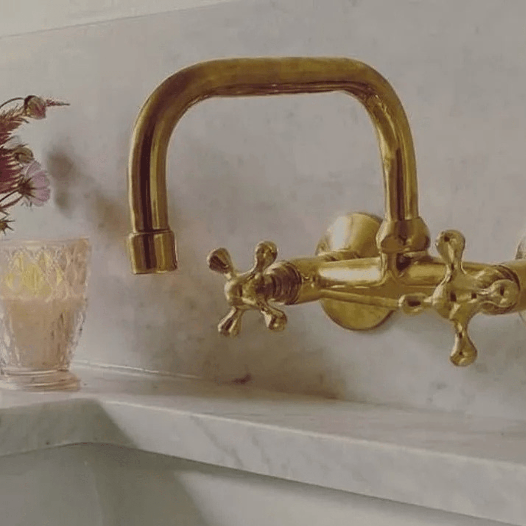 Unlacquered Brass Kitchen Faucets: Heritage, Bridge, and Gooseneck Styles Explained - Insideast