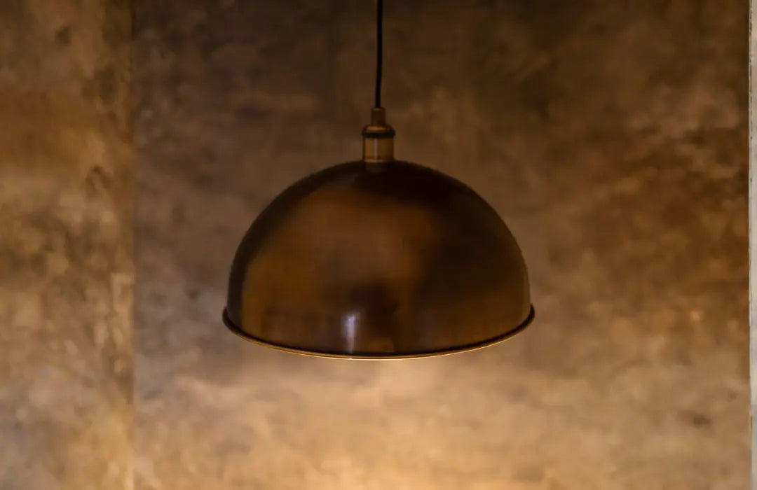 Oil Rubbed Bronze Dome Pendant Light, Bronze Ceiling Dome Lampshade