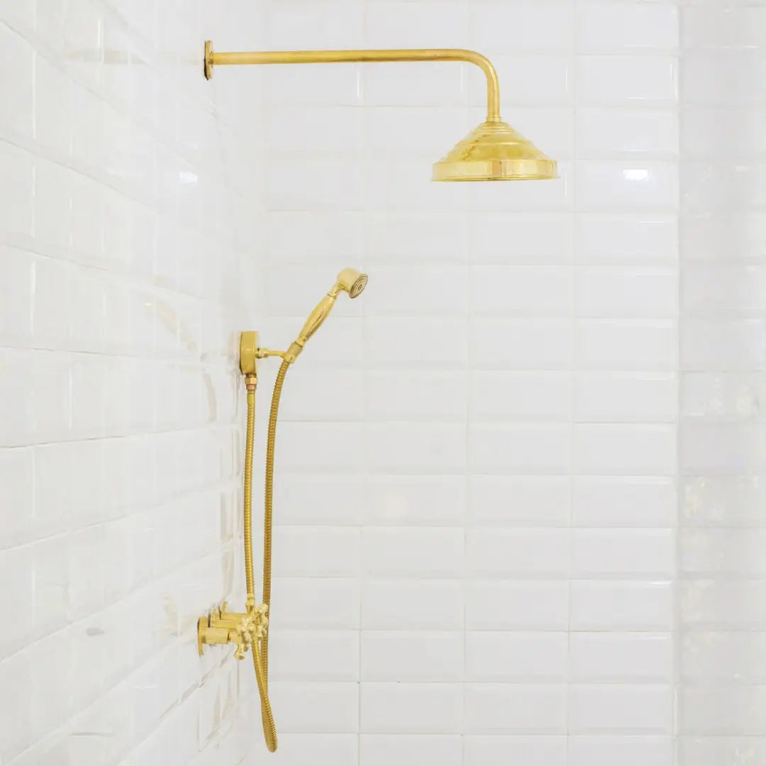 Brass Shower Fixtures – Dual Shower Head