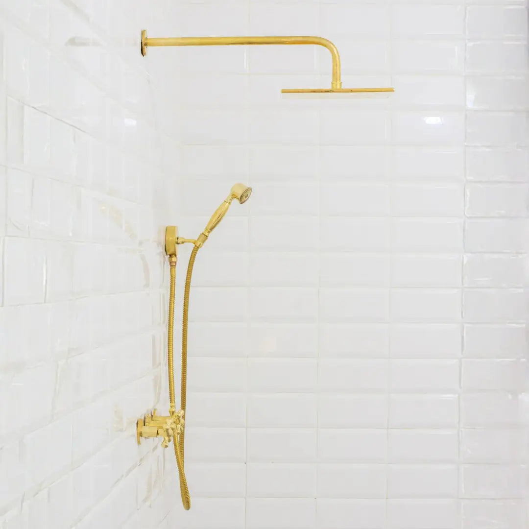 Brass Shower Fixtures – Dual Shower Head