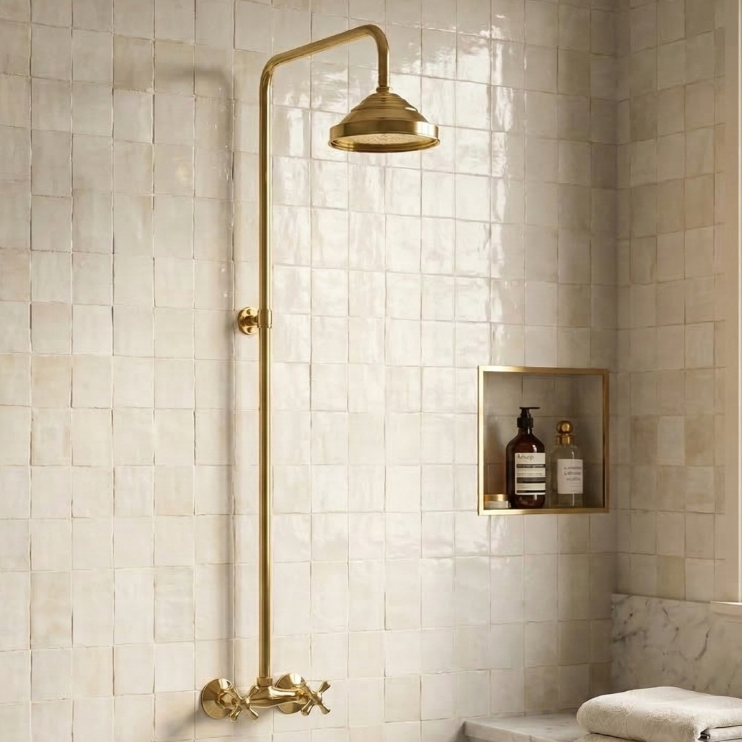 Antique Brass Shower Fixtures – Brass Shower System