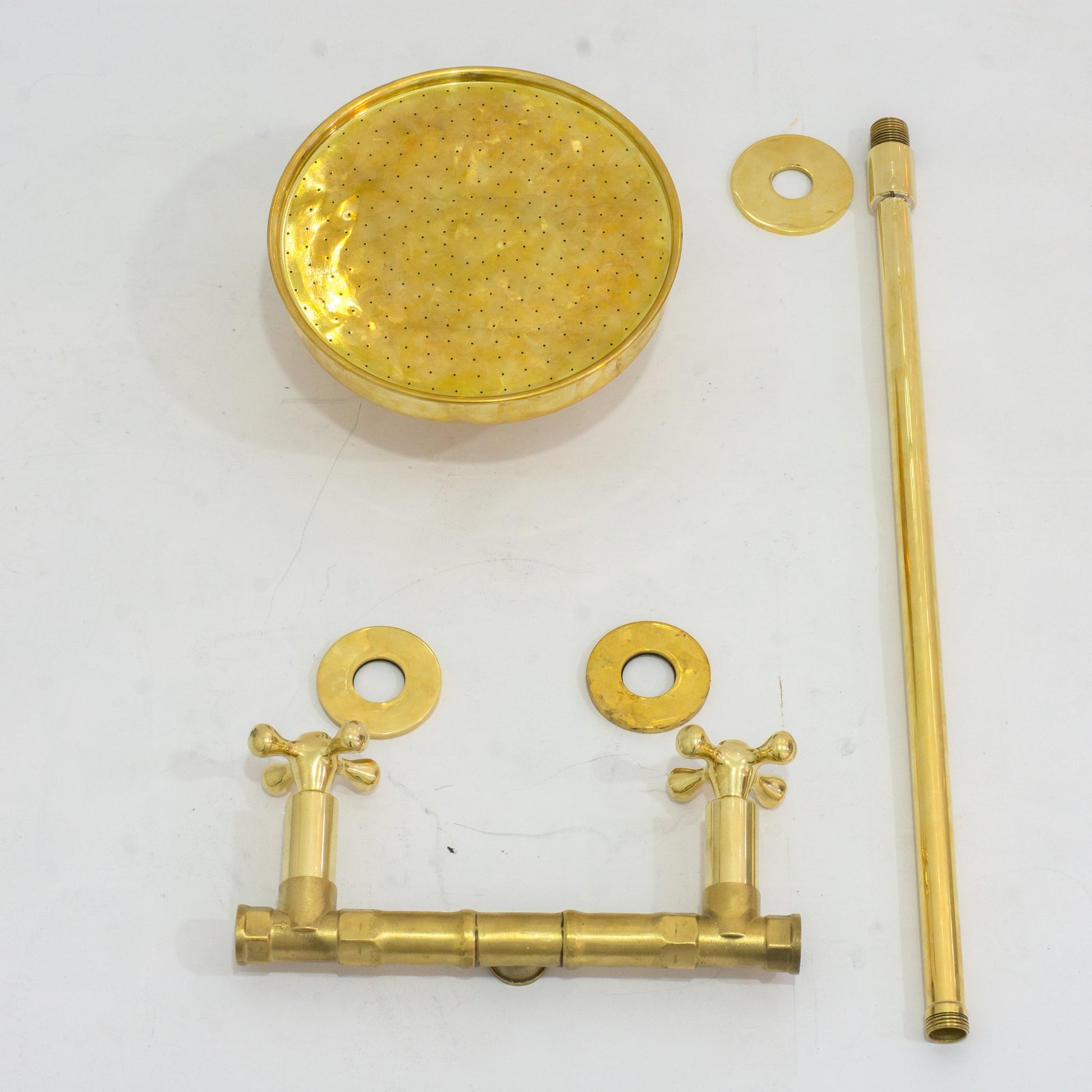 Ceiling Mount Shower System, Two Handle Shower System, Rainfall Shower System, Ceiling Showerhead, Overhead Shower - Insideast