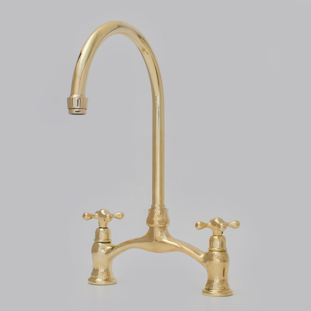 Verdeau - Unlacquered Bridge Kitchen Faucet