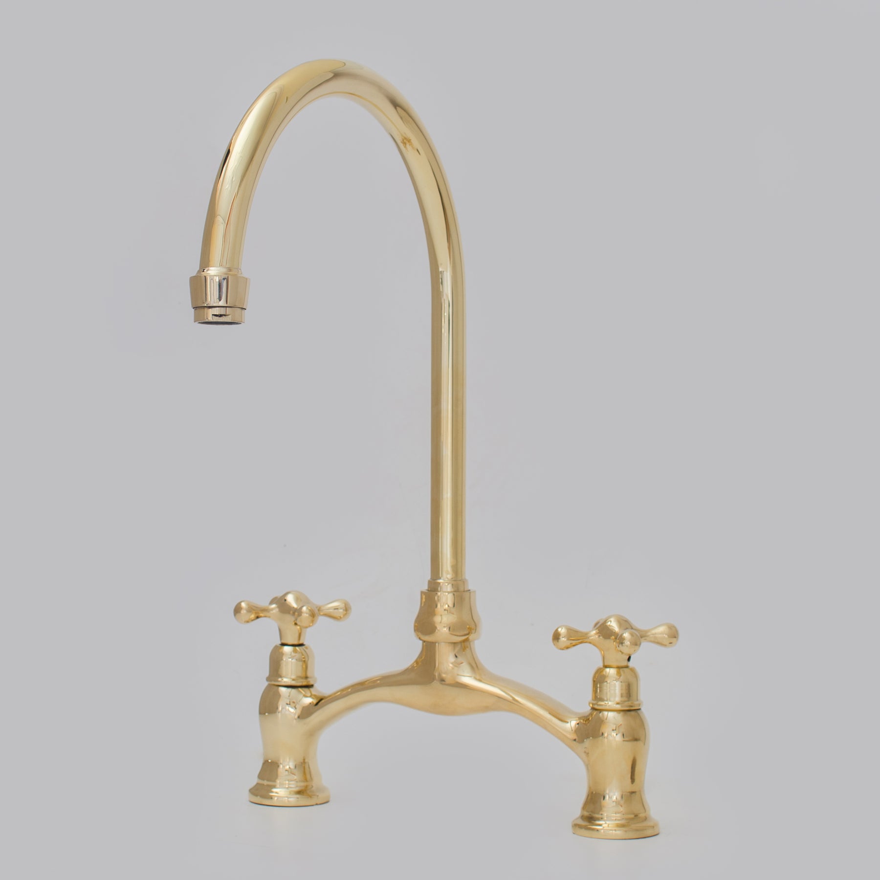 Verdeau Unlacquered Brass Bridge Faucet
