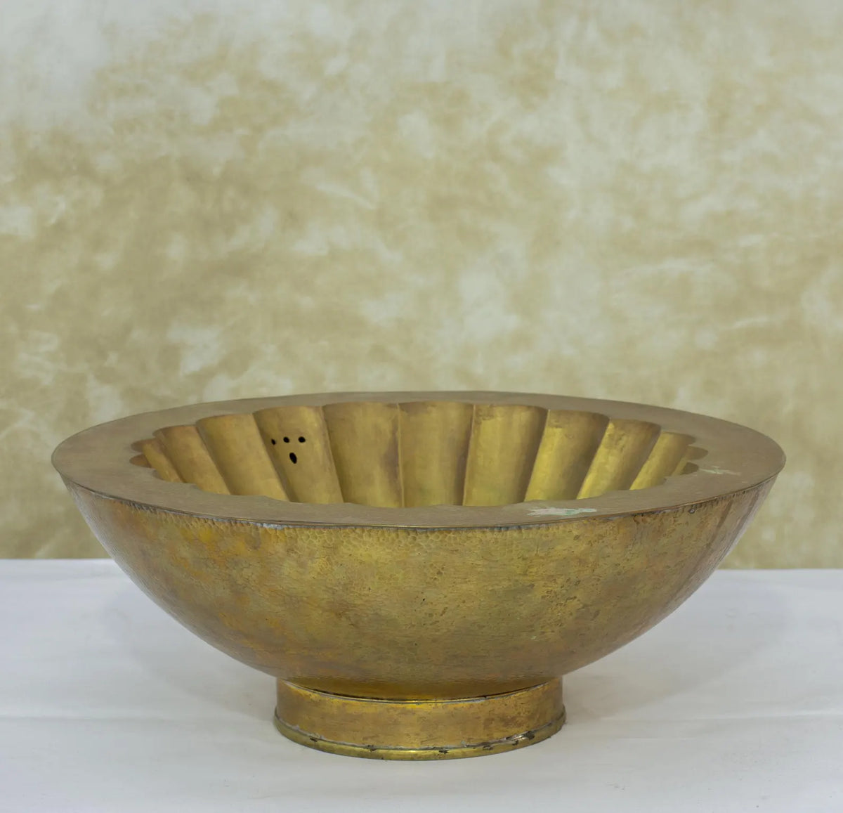 Aged Brass Vessel Sink, Countertop Bowl Sink, Bathroom Washbasin, Basin Sink