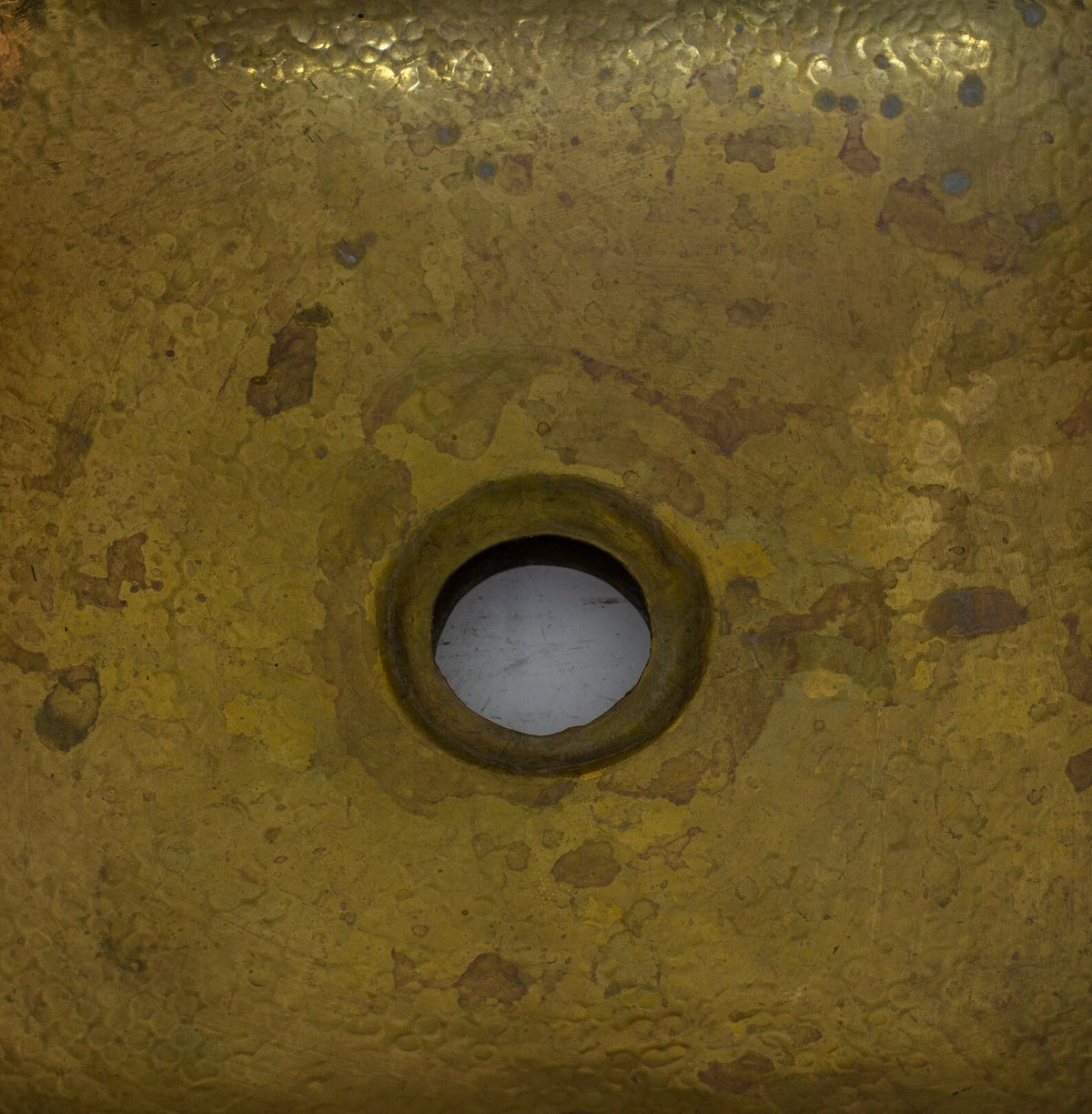 Aged Hammered Brass Undermount Bar Sink, Deep Basin