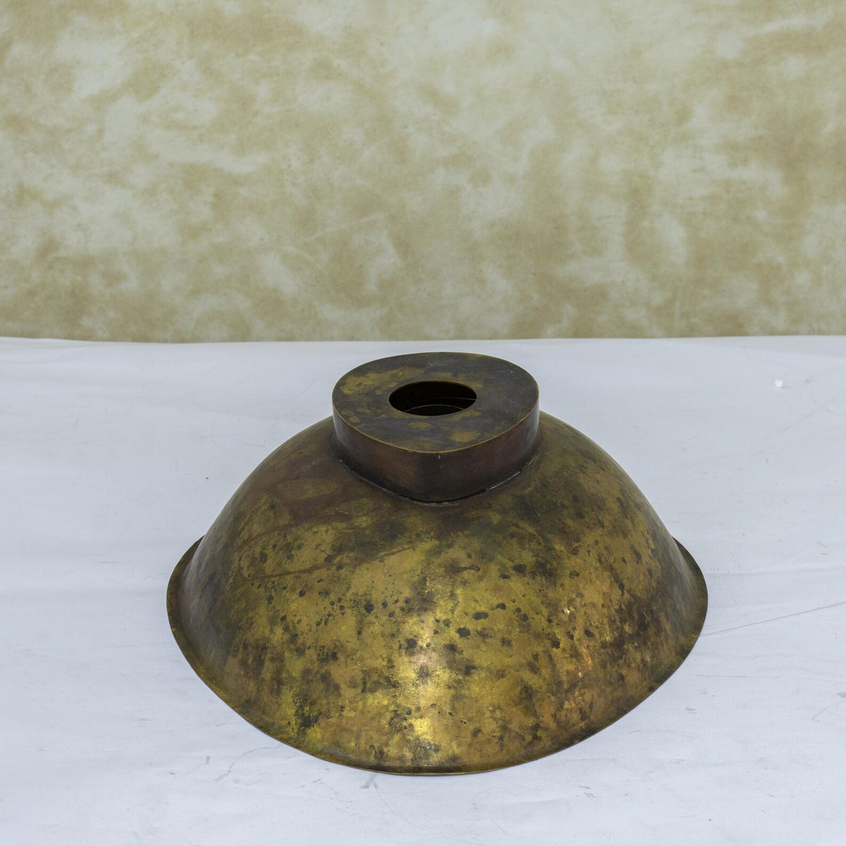 Antique Brass Bowl Sink, Countertop Vessel Sink, Aged Washbasin, Bathroom Basin Sink