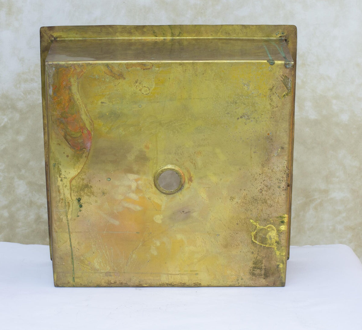 Antique Brass Kitchen Sink, Square Island Sink, Undermount Basin Sink, Outdoor Sink
