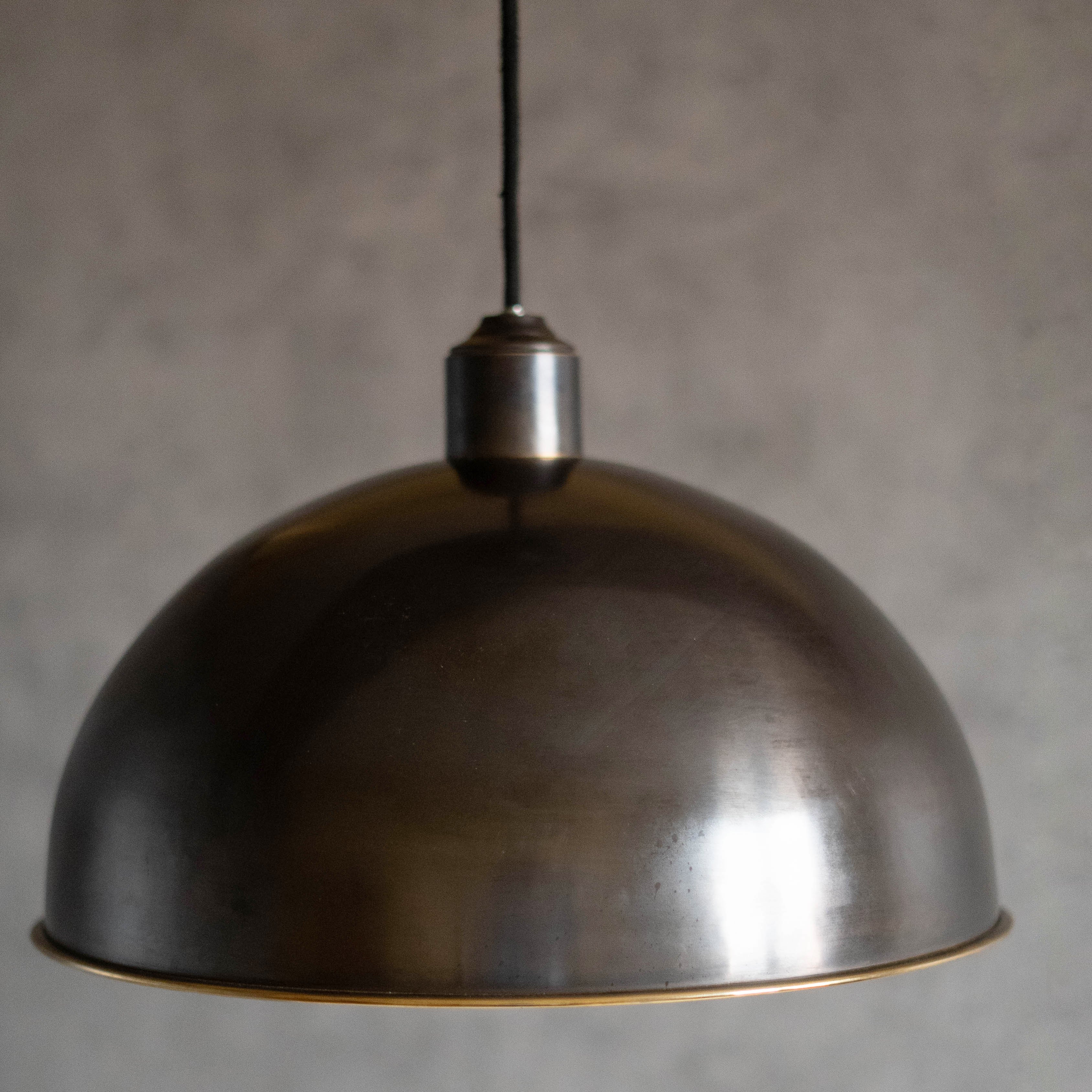 Antique Bronze Pendant Light, Bronze Dome Pendant, Antique Ceiling Lampshade
