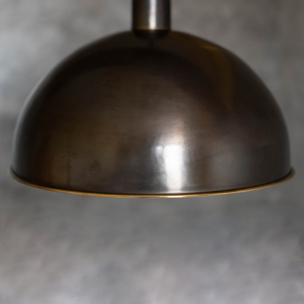 Antique Bronze Pendant Light, Bronze Dome Pendant, Antique Ceiling Lampshade