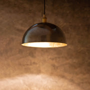 Antique Bronze Pendant Light, Bronze Dome Pendant, Antique Ceiling Lampshade