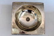 Antique German Silver Sink, Handcrafted Bathroom Drop-in Silver sink