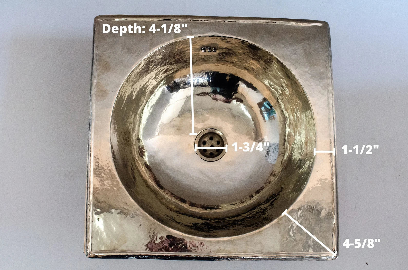 Antique German Silver Sink, Handcrafted Bathroom Drop-in Silver sink