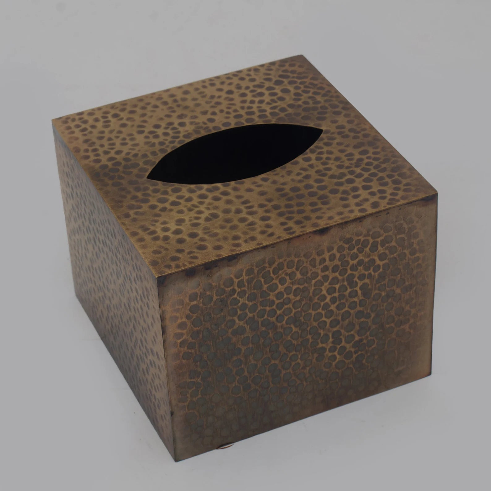 Antique Tissue Box Cover, Brass Tissue Dispenser, Bronze Tissue Cover