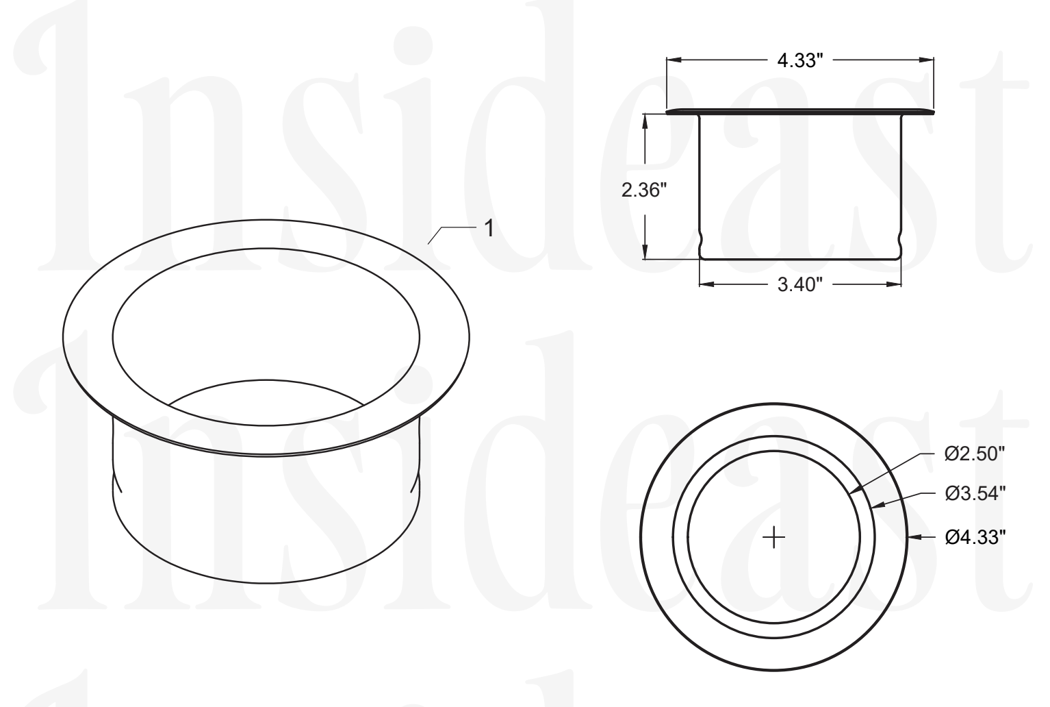 Authentic Solid Brass Kitchen Sink Flange – Unlacquered Living Finish