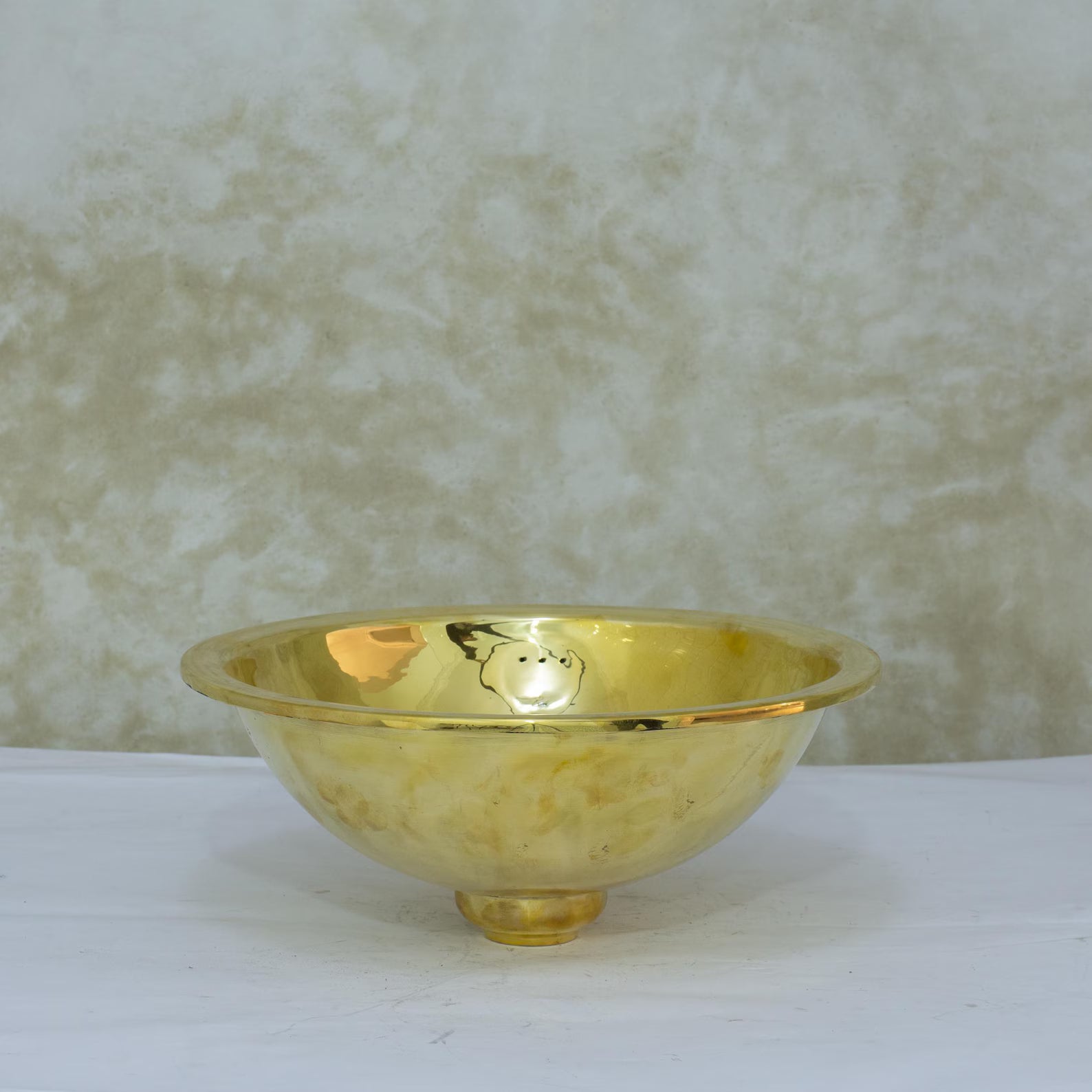 Bathroom Drop-in Sink, Brass Basin Sink, Round Sink, Bathroom Sink Brass
