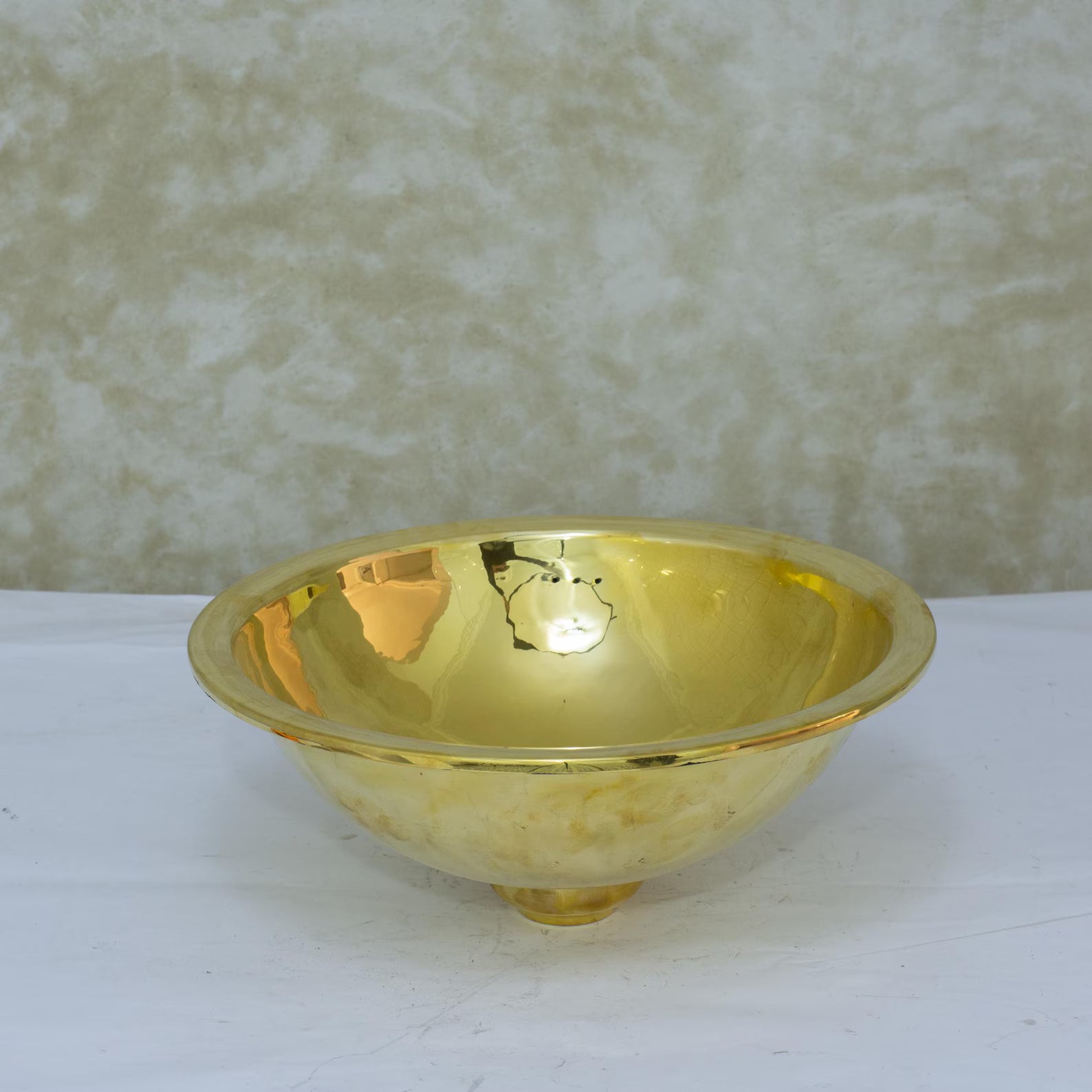 Bathroom Drop-in Sink, Brass Basin Sink, Round Sink, Bathroom Sink Brass