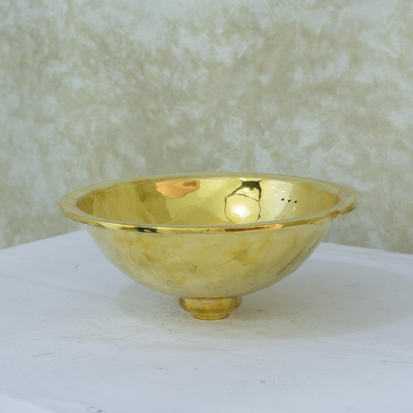 Bathroom Drop-in Sink, Brass Basin Sink, Round Sink, Bathroom Sink Brass