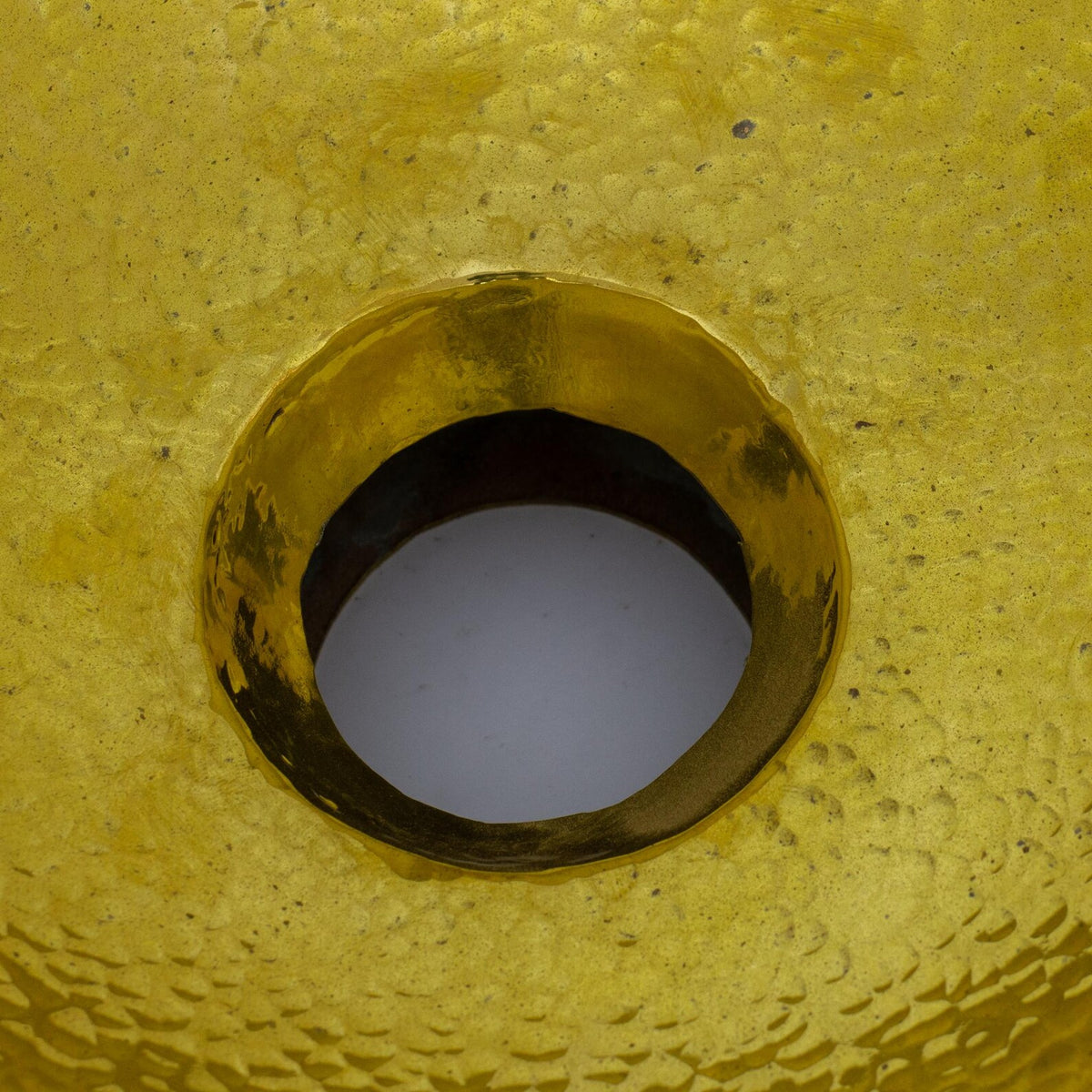 Hammered Brass Drop-in Sink, Bathroom Sink Round, Vanity Basin Sink, Semi-recessed Basin