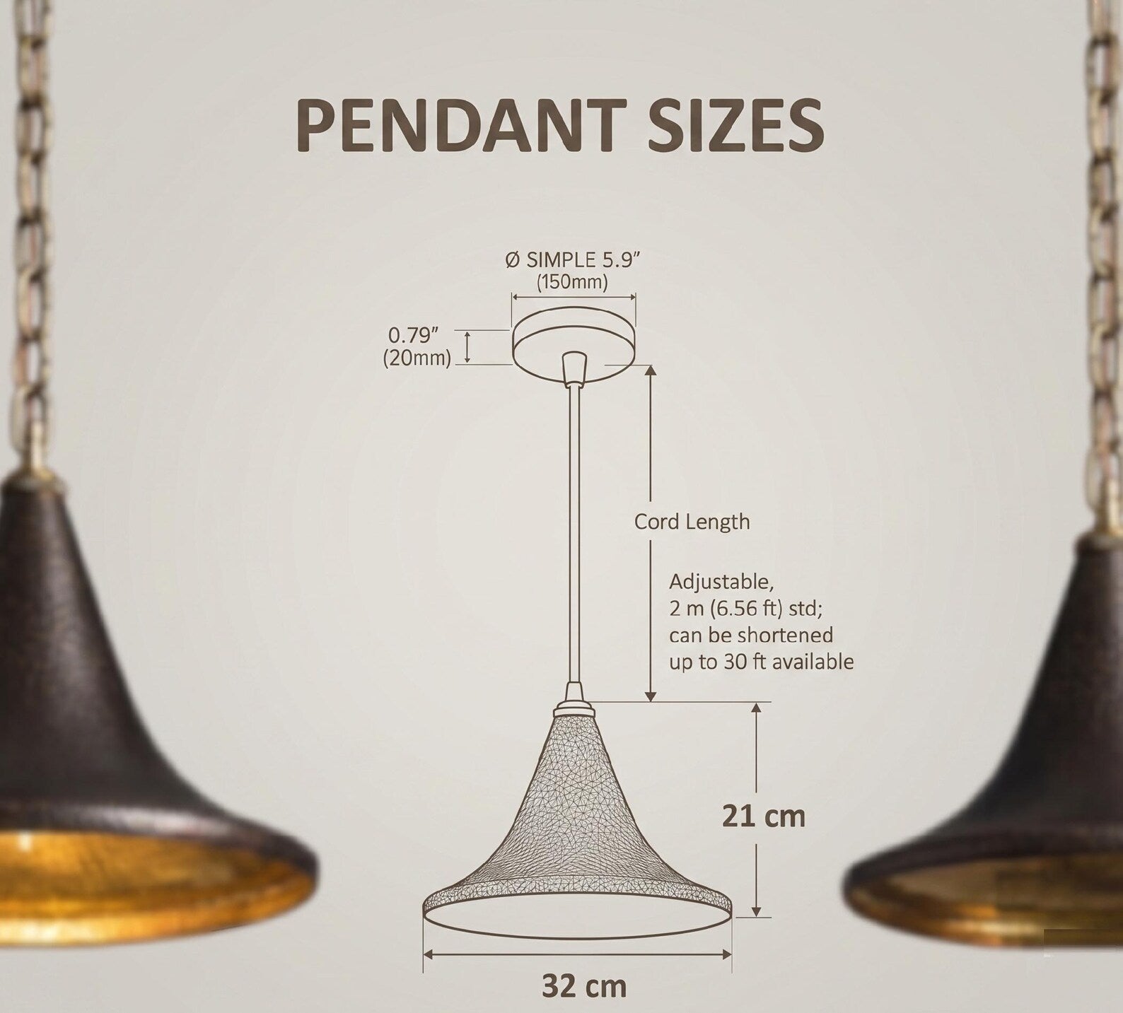 Hand Hammered Antique Brass Pendant Light, Black Dome Hanging Lamp for Kitchen Island