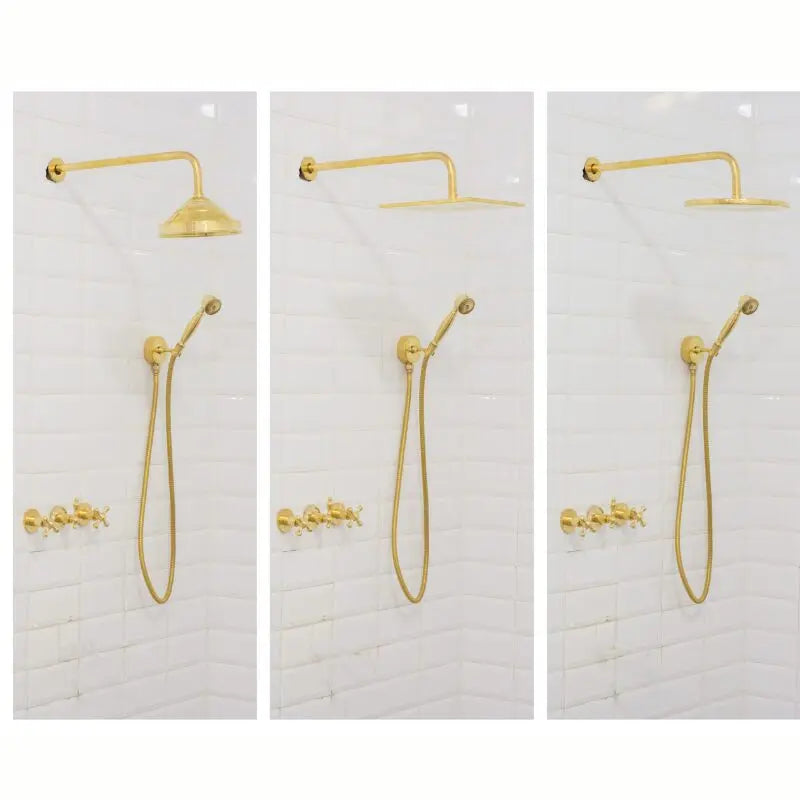 Brass Shower Fixtures – Dual Shower Head