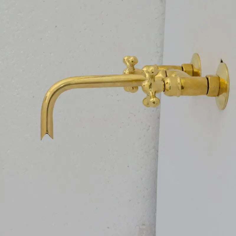 Brass Wall Mount Faucet – Antique Brass Bathroom Faucet