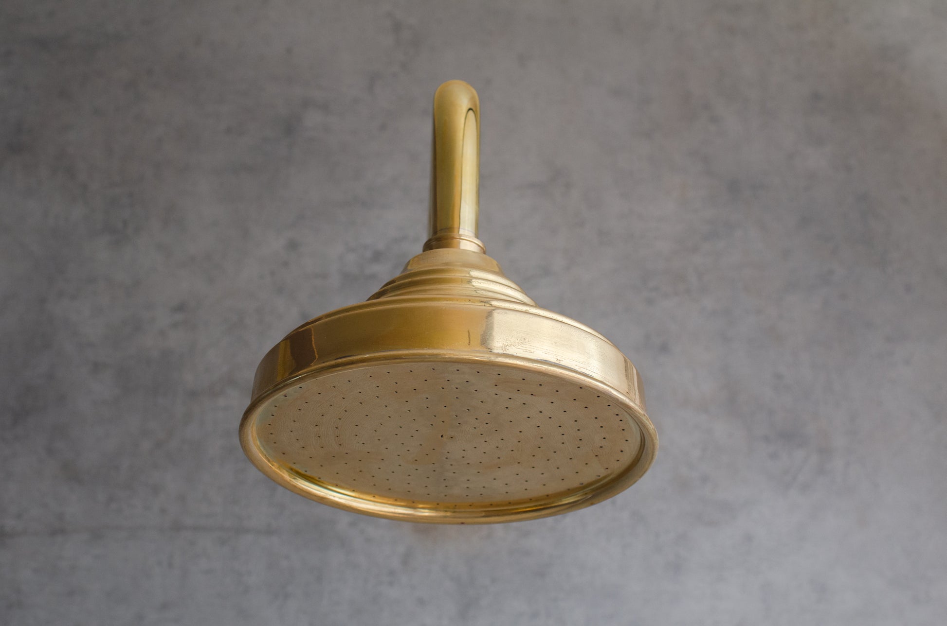 Unlacquered Solid Brass Rain Shower Head, Moroccan Handcrafted Vintage Showerhead, Works Outdoor