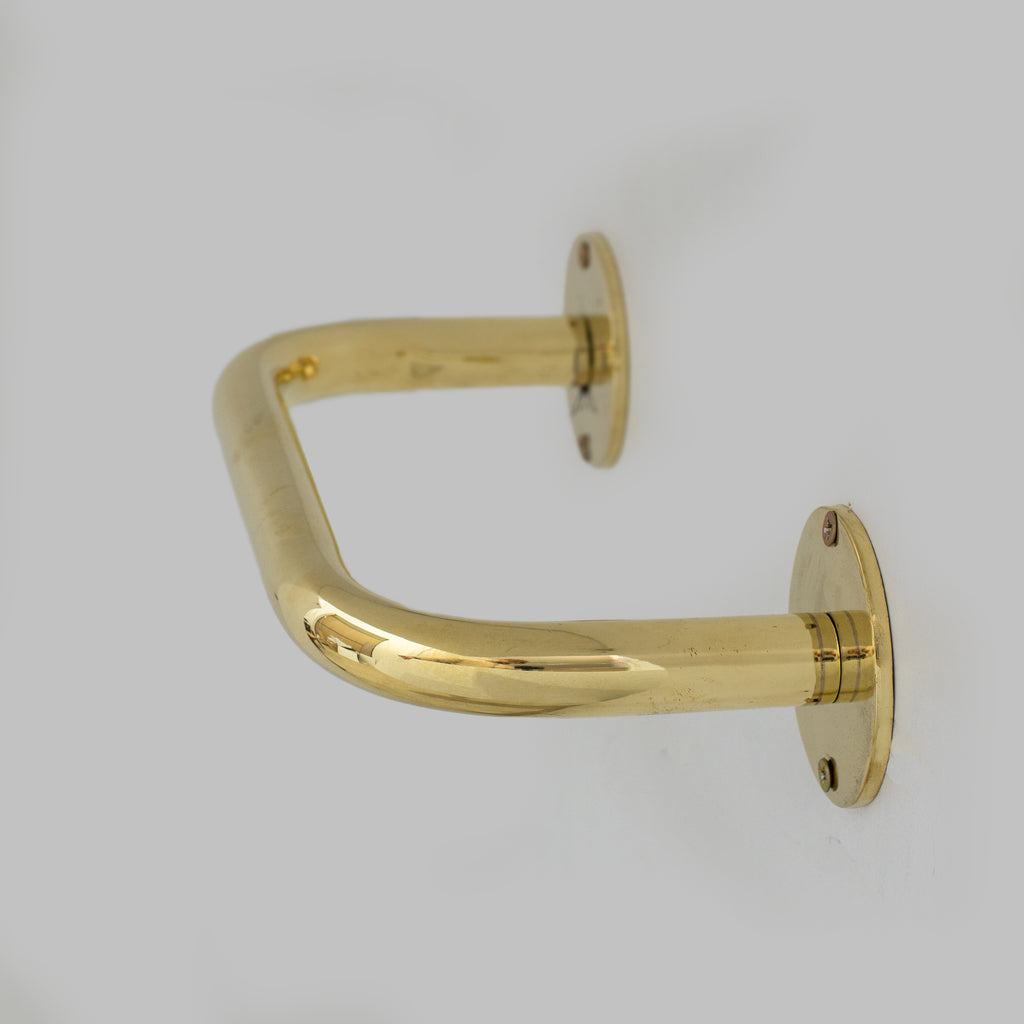 Unlacquered Brass Towel Holder, Bathroom Towel Bar, Wall Mount Towel Holder