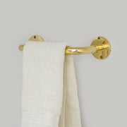 Unlacquered Brass Towel Holder, Bathroom Towel Bar, Wall Mount Towel Holder