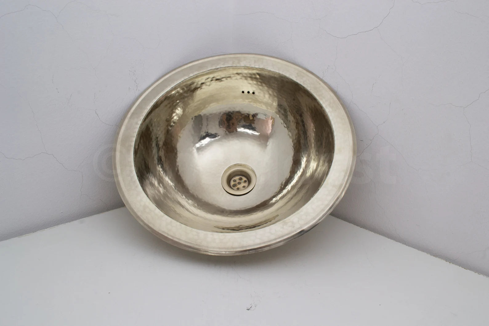 Handcrafted Solid German Silver Sink, Drop In Customizable German Silver Sink (14,5”)