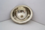 Handcrafted Solid German Silver Sink, Drop In Customizable German Silver Sink (14,5”)